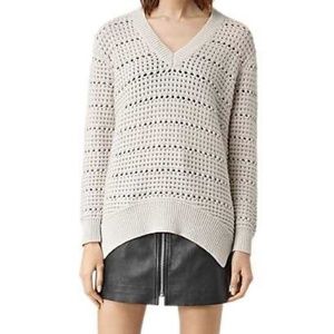 All Saints V neck sweater sz M